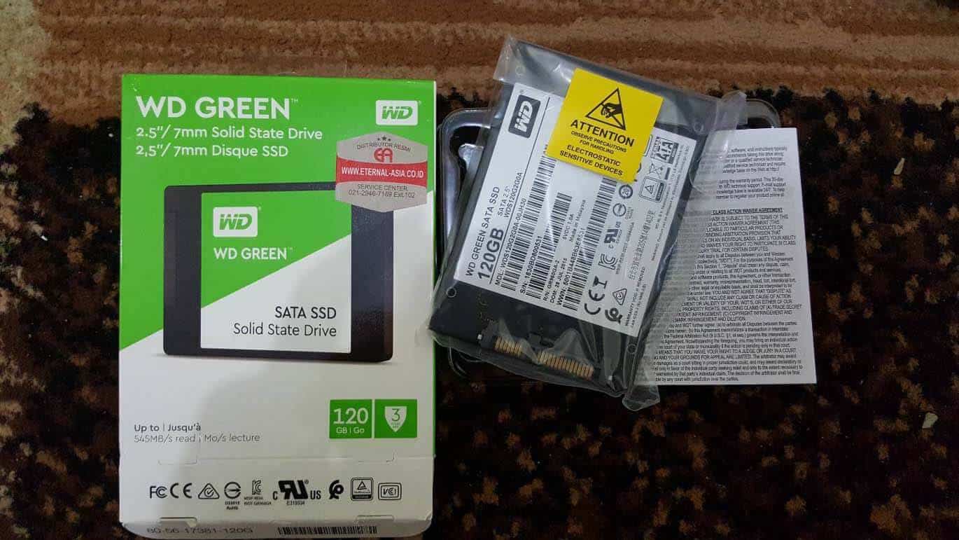 SSD WD Green 120GB baru