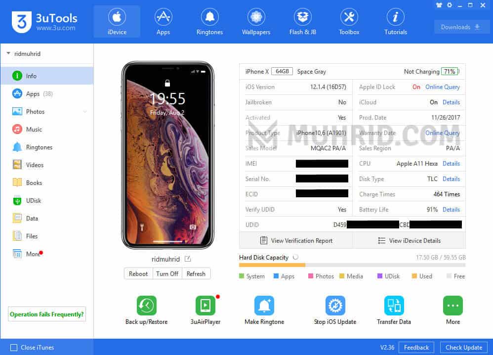 Cara Cek 3utools Iphone Bekas Apakah Masih Original