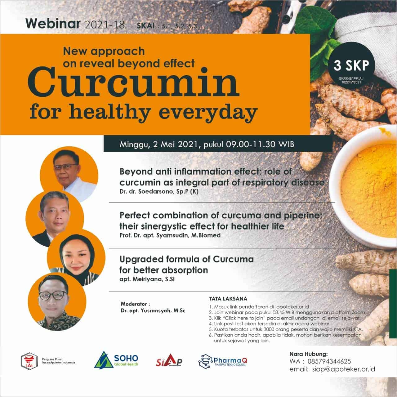 Webinar New approach on reveal beyond effect Curcumin for healthy everyday