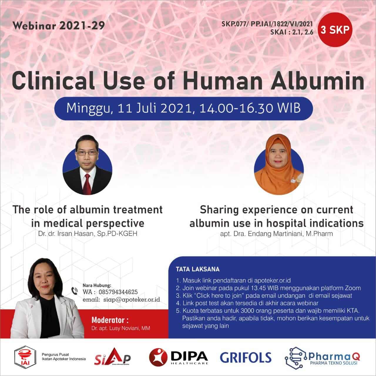 Webinar Clinical Use of Human Albumin