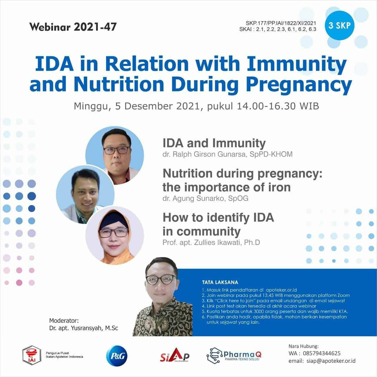 IDA in Relation with Immunity and Nutrition During Pregnancy