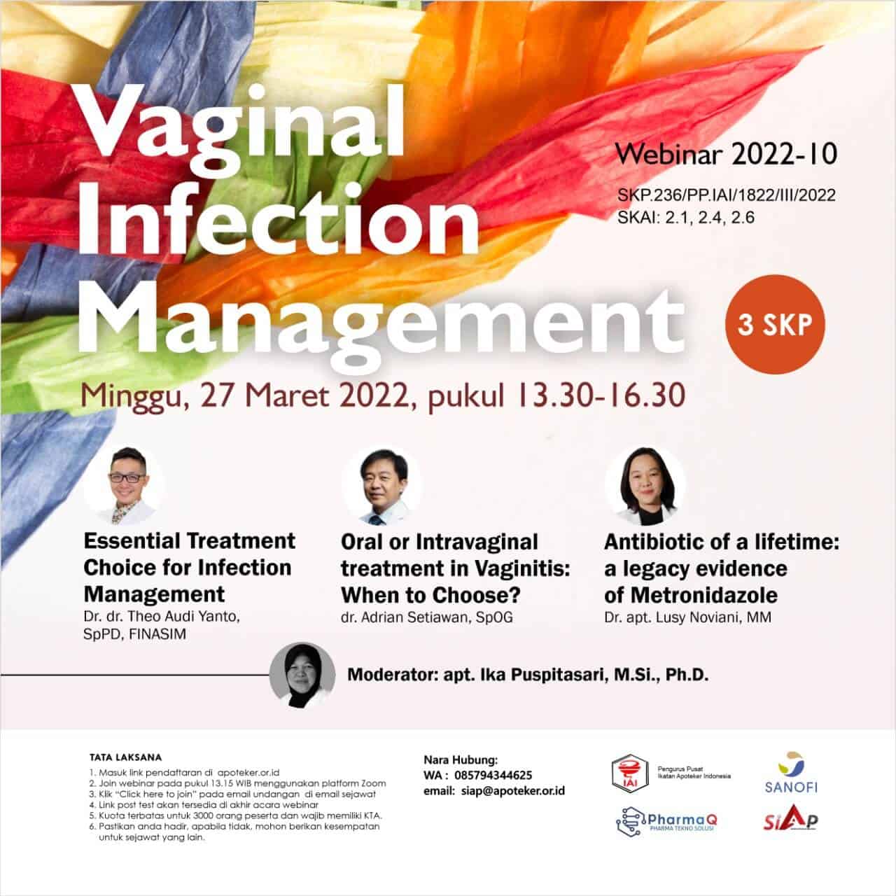 Kunci Jawaban Webinar Vaginal Infection Management [Webinar 2022-10]
