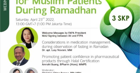 Kunci Jawaban Webinar Roles of Pharmacists in Optimizing Care for Muslim Patients During Ramadhan [Webinar 2022-11]