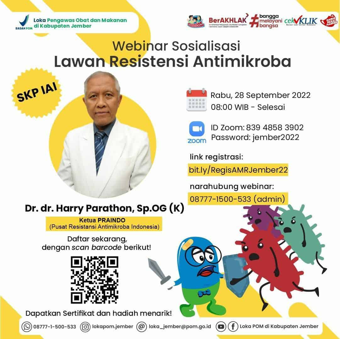 Webinar Sosialisasi Lawan Resistensi Antimikroba