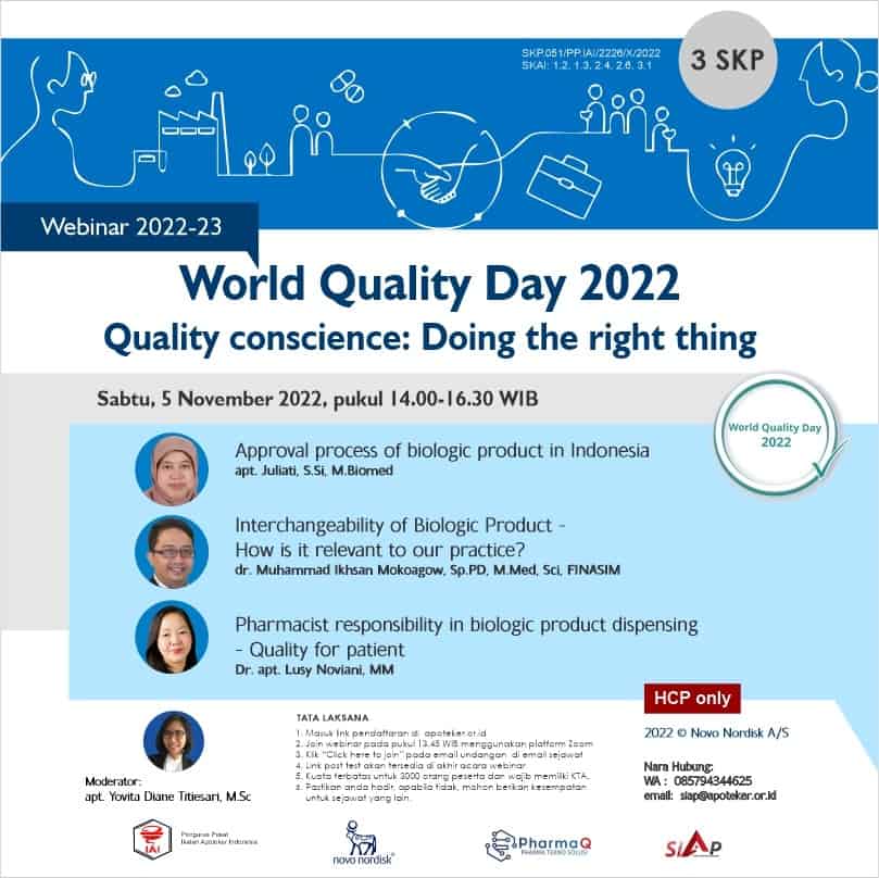 World Quality Day 2022 – Quality Conscience: Doing the Right Thing